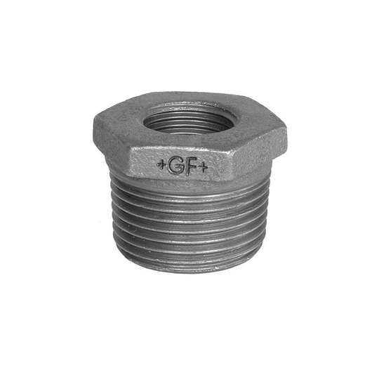 +GF+ Reducing bush black concentric 1" x 1/2"