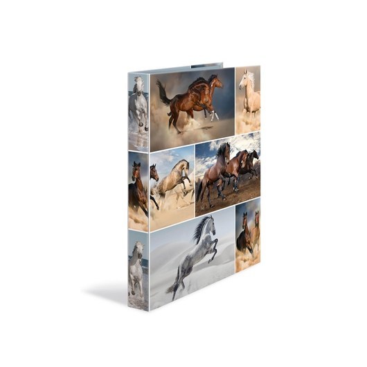 HERMA Ring binder A4 cardboard 2D horses