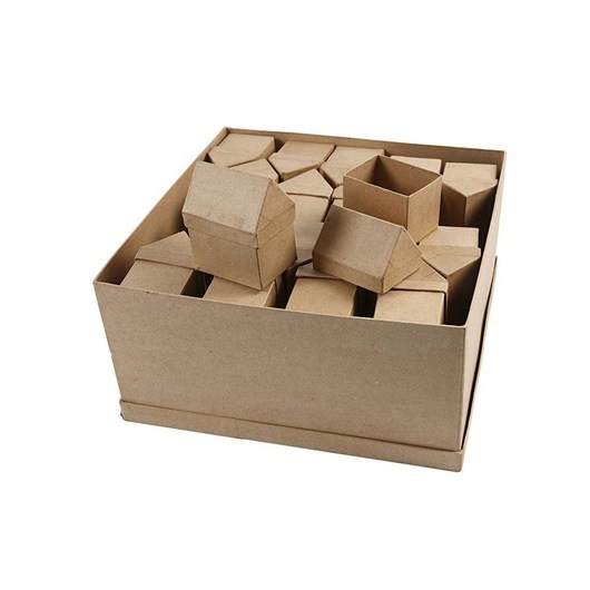 Creativ Company Storage boxes House Papier mache 40pcs.