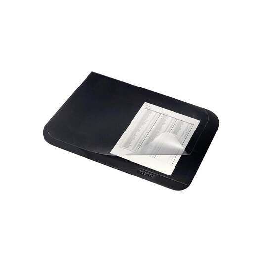 Leitz Plus desk pad - 40 x 53 cm - polyvinyl chloride (PVC) - black