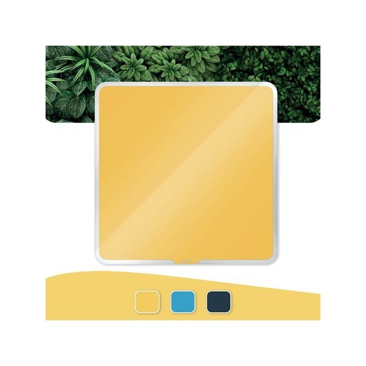 Leitz Cosy Magnetisk Whiteboard Glas 450x450 mm, gul
