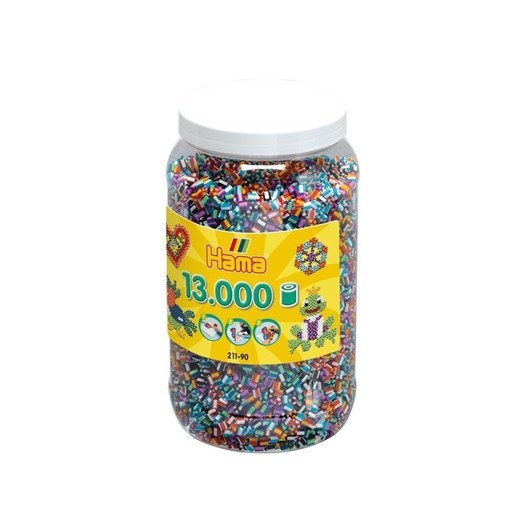 Hama Ironing Beads in Pot - Zebra (090) 13.000pcs.