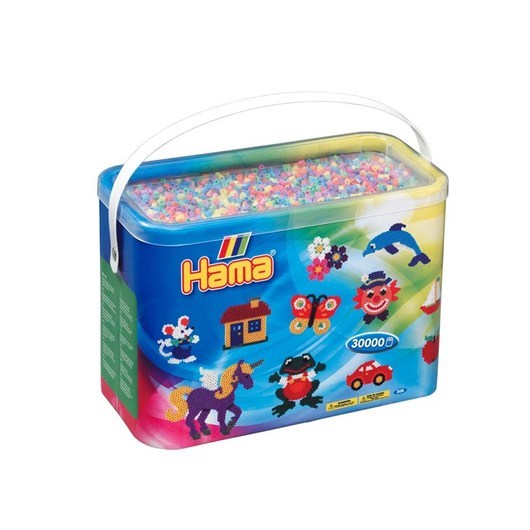 Hama Ironing beads in Bucket-Pastelmix (050) 30.000pcs.