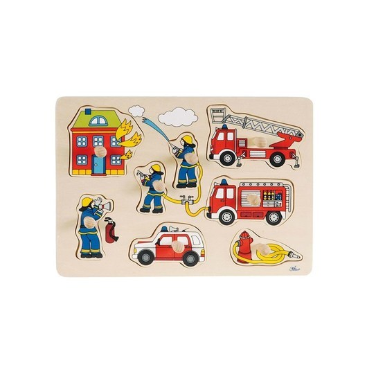 Goki Bubble Puzzle Fire Department Trä