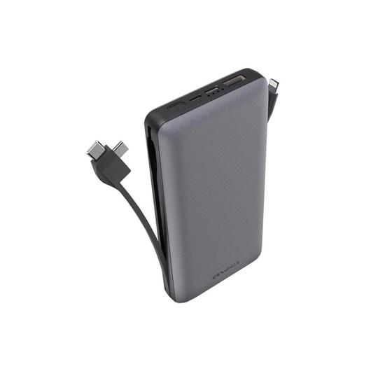 Awei Powerbank 20000 mAh android/apple PowerBank - Grey - 20000 mAh