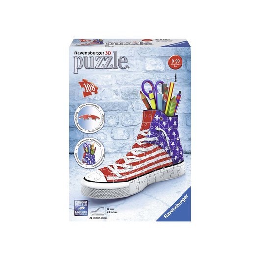 Ravensburger 3D puzzle-America Sneaker 3D pusselspel