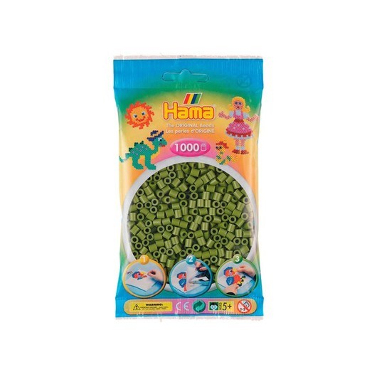Hama Ironing Beads - Olive Green (84) 1000pcs.