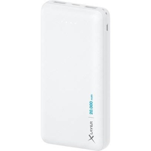 XLayer Micro White PowerBank - Vit - 20000 mAh