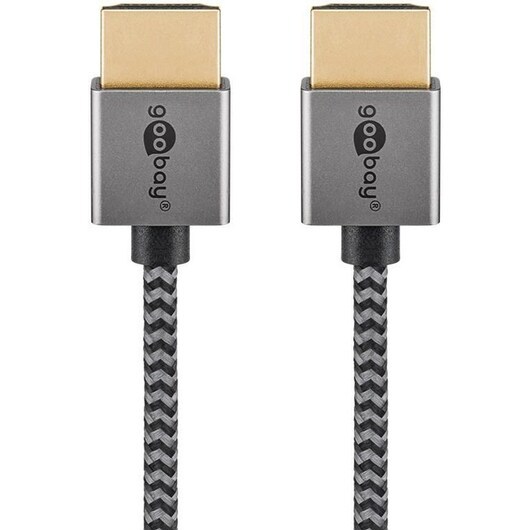 Pro HDMI 2.0 sleeved - 5m - Grå