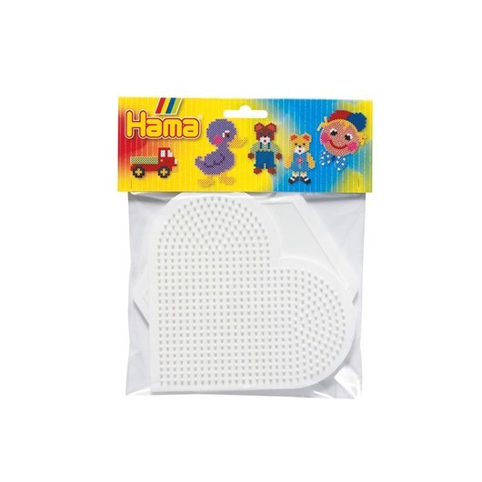 Hama Ironing beads Pegboards-heart and Hexagon Large
