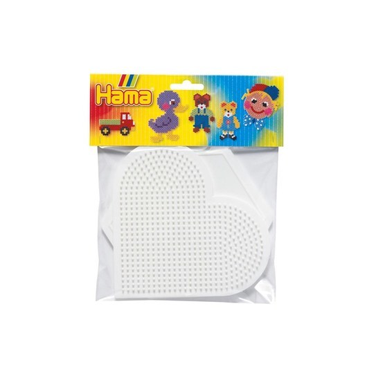 Hama Ironing beads Pegboards-heart and Hexagon Large