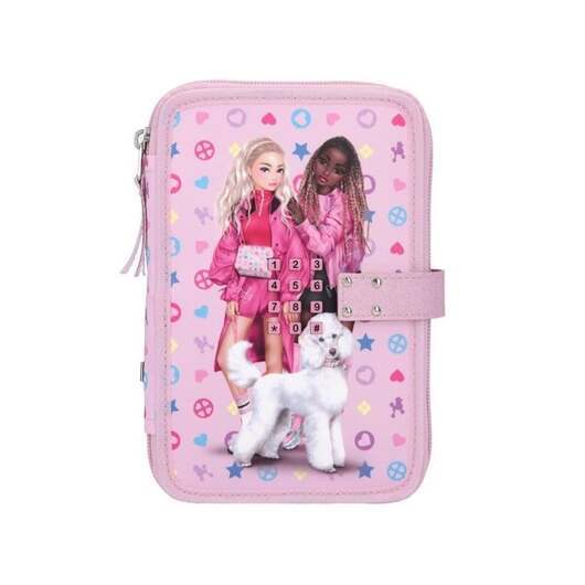 Topmodel Double pencil case with code - BLING BLING