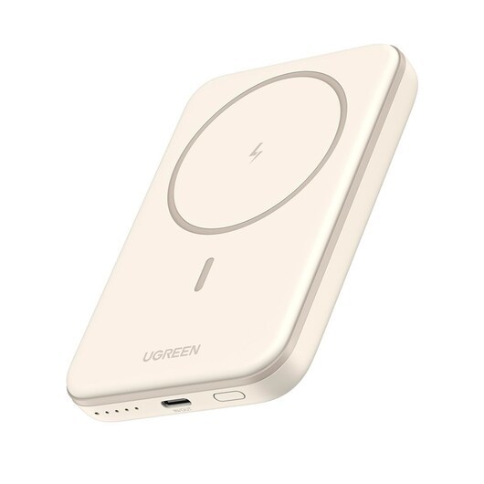 UGREEN Magnetic wireless PowerBank - Beige - 5000 mAh