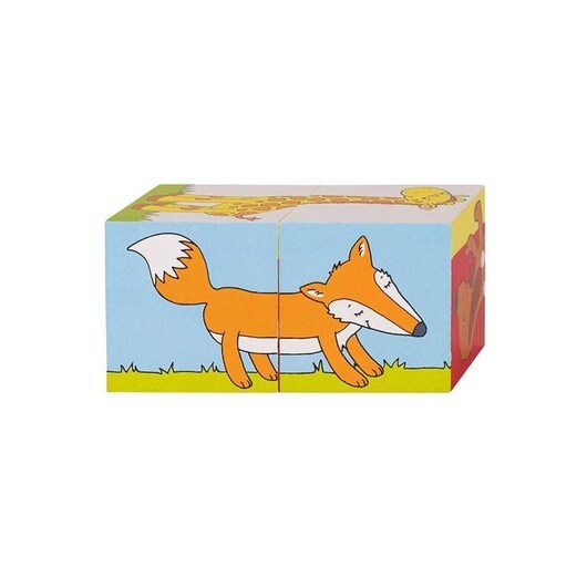 Goki Wooden Block Puzzle Animals 2 pcs. Block