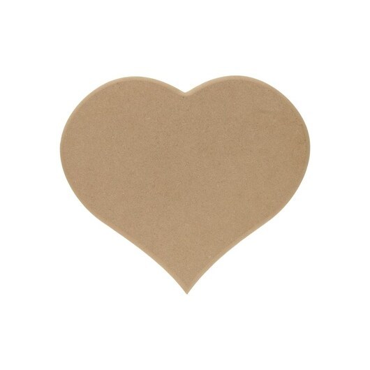 Playwood Nameplate Heart MDF