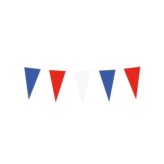 Boland Paper Flag Line Red White Blue 10mtr.