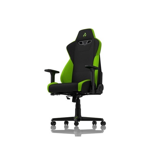 Nitro Concepts S300 Gaming Chair - Atomic Green Gaming Stol - Svart / Grön - Tyg - Upp till 135 kg