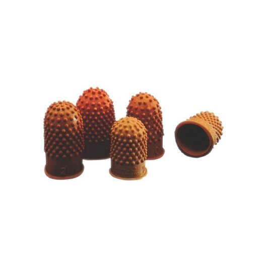 Rexel Size 1 - thimblette - dark orange (pack of 10)