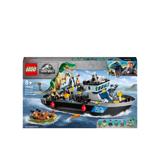 LEGO Jurassic World 76942 Båtflykt med Baryonyx