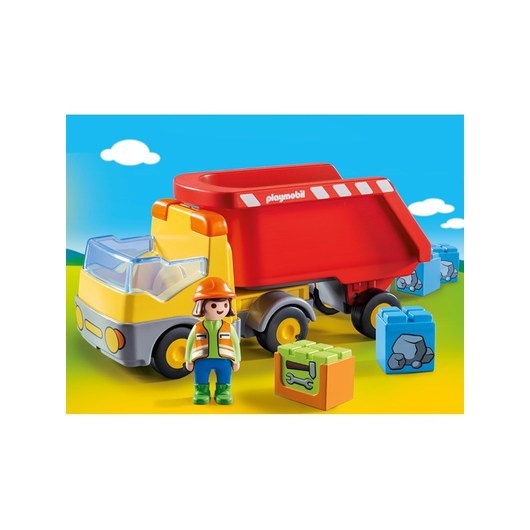 Playmobil 1.2.3 - Lastbil med tippflak