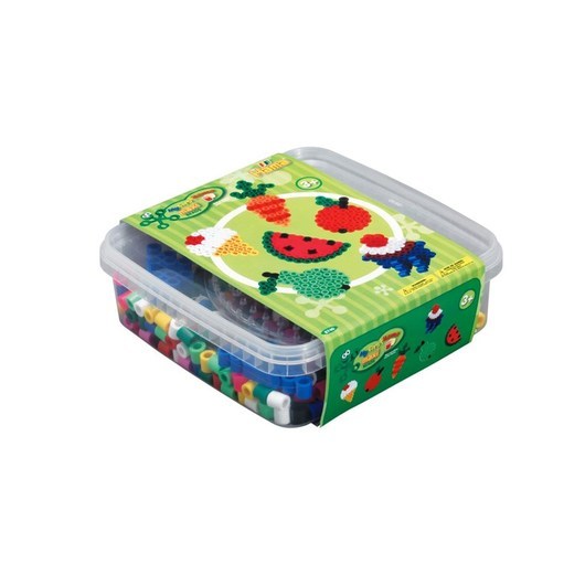 Hama Beads - Maxi - 600 beads and 1 pegboard in box - Green