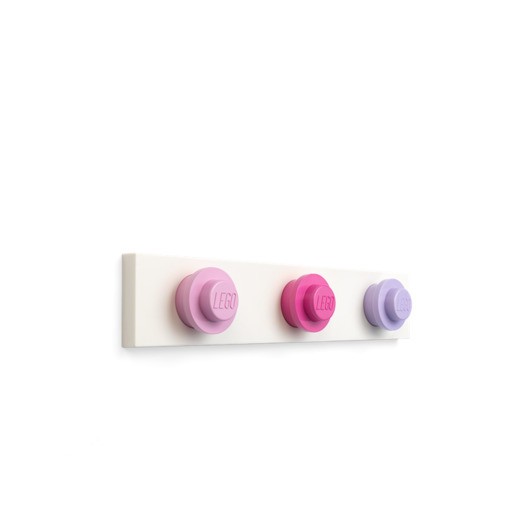 LEGO WALL HANGER RACK - LIGHT PINK, DARK PINK, LIGHT PURPLE