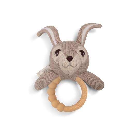 Filibabba Rattel w. Silicone teether - Henny the hare