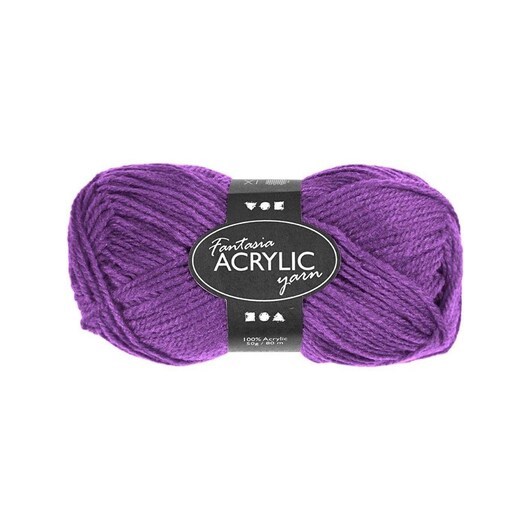 Creativ Company Acrylic yarn Neon - Purple 50gr