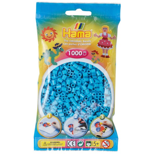 Hama Ironing beads - Azure Blue (049) 1000pcs.