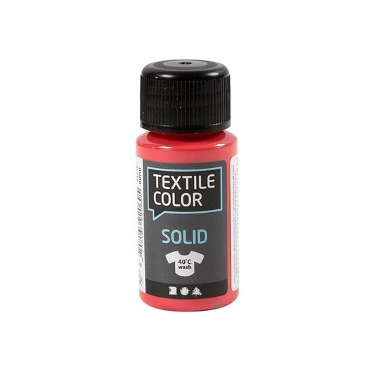 Creativ Company Textile Color Opaque Textile Paint - Red 50ml