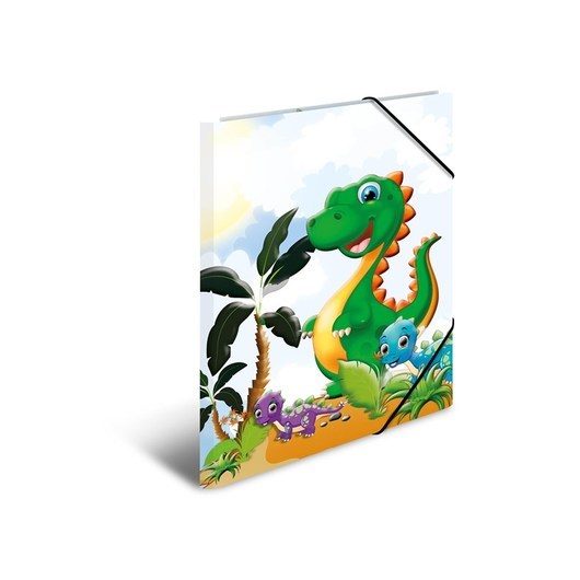 HERMA Elasticated folder A3 Cardboard Dinos