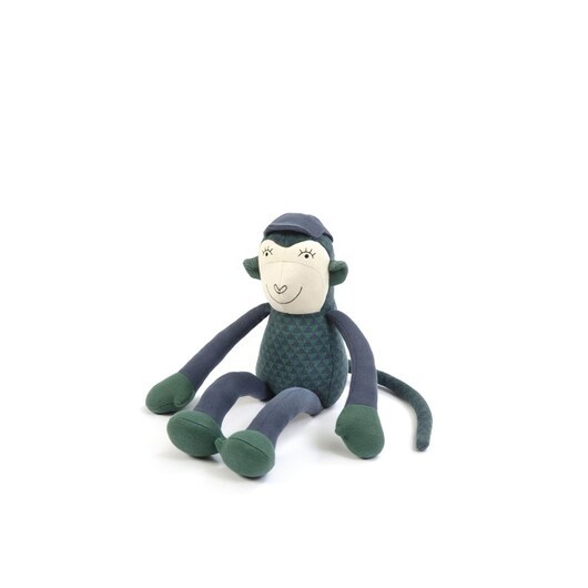 Smallstuff Monkey Simon - Blue/ Green