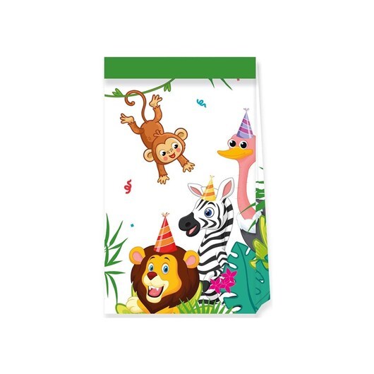 Globos Paper Party Bags FSC Jungle Balloons 4 pcs.