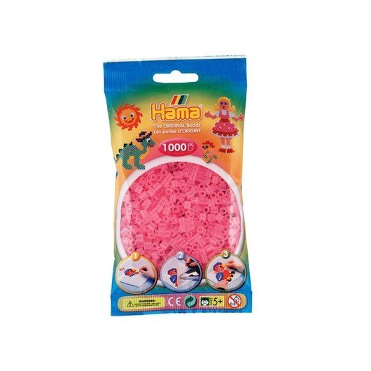 Hama Ironing beads-pink-transparent (072) 1000pcs
