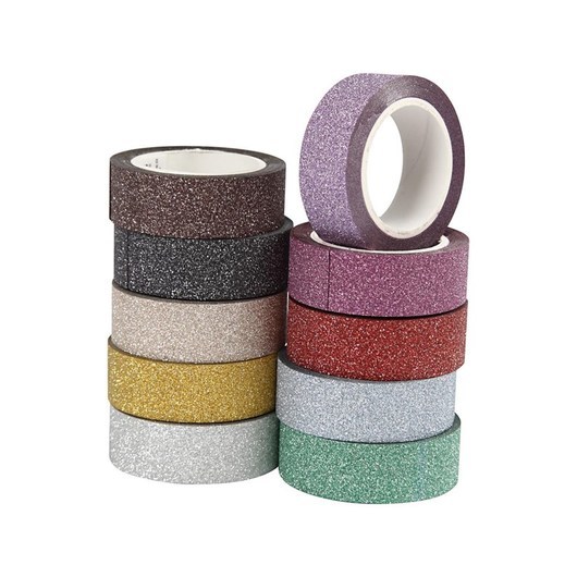 Creativ Company Glitter Tape Color.10pcs.