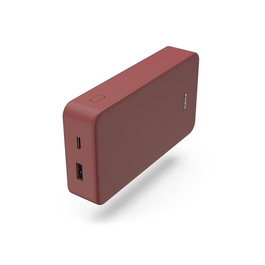 Hama Powerbank Colour 20 20000mAh USB-C+USB-A Red PowerBank - Röd - 20000 mAh