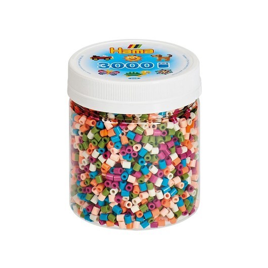 Hama Iron on Beads in Jar - Color mix (58) 3000 pcs