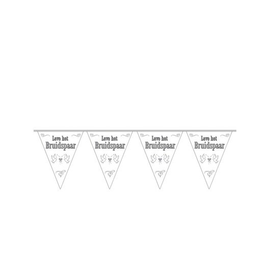 Folat BV Flag line Long live the Bride and Groom 10 meters