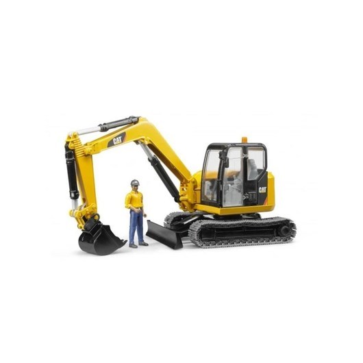 Bruder Cat® Mini Excavator with worker