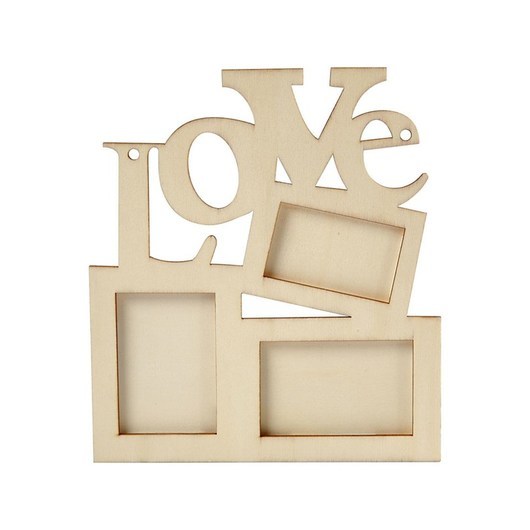 Creativ Company Photo Frame Love Wood