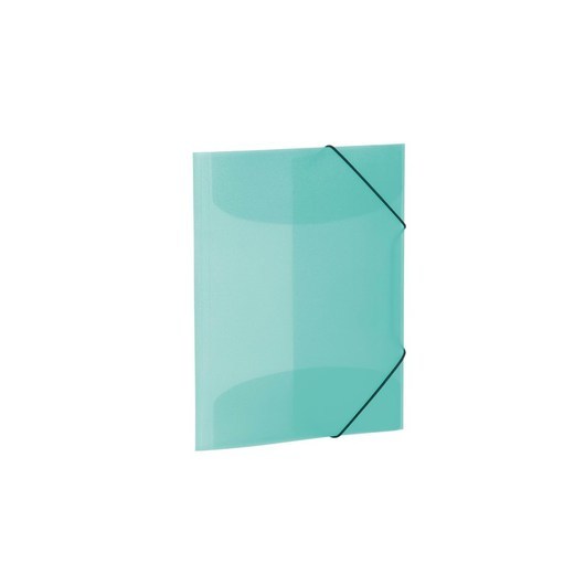 HERMA Elasticated folder A3 PP translucent turquoise