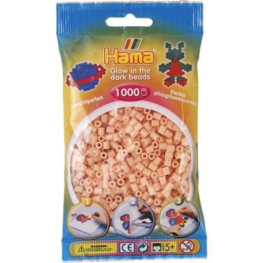 Hama Ironing Beads - Salmon Pink Glow in the Dark (056) 1000pcs.