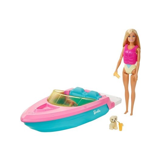 Barbie Doll &amp; Boat Playset