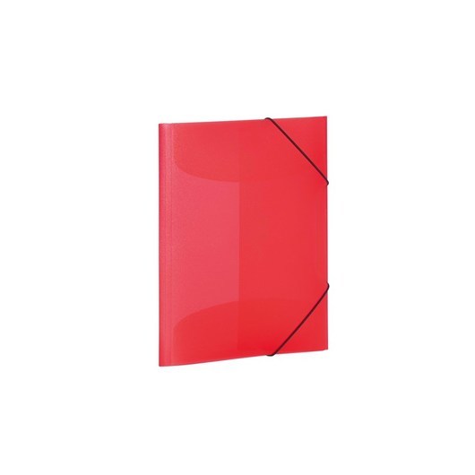 HERMA Elasticated folder A4 PP translucent red