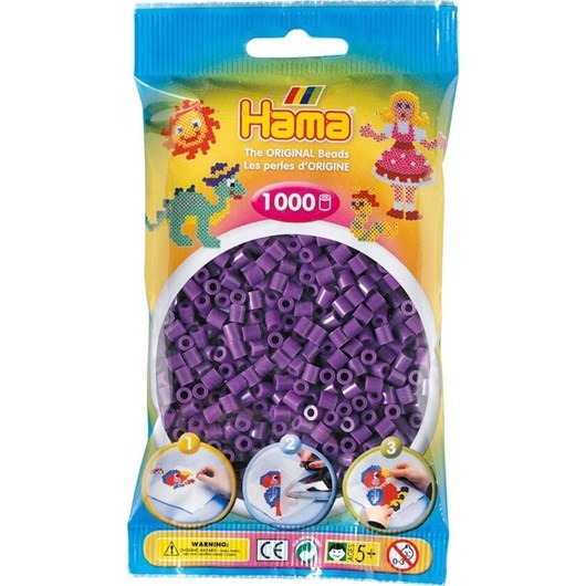 Hama Ironing beads-purple (07) 1000pcs.