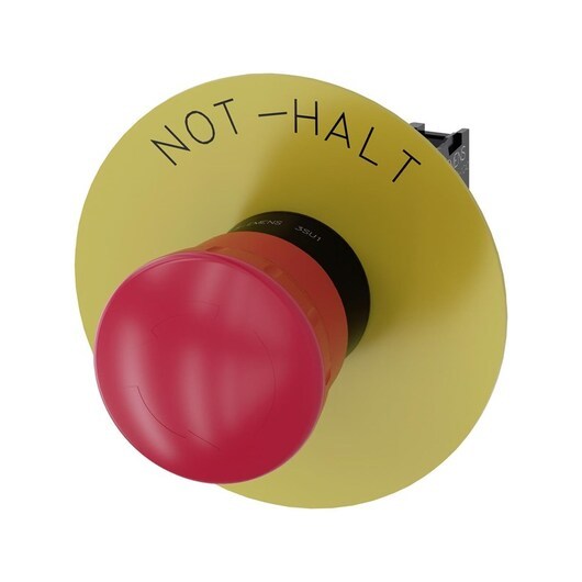 Siemens Em stop mushroom pushbutton 40mm red