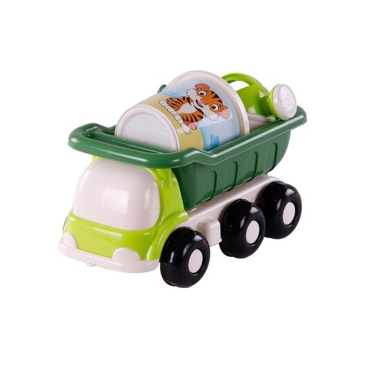 Cavallino Toys Cavallino Beach Dump Truck with Bucket Set Green 5 pcs.