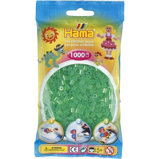 Hama Ironing beads-Green transparent (016) 1000pcs.