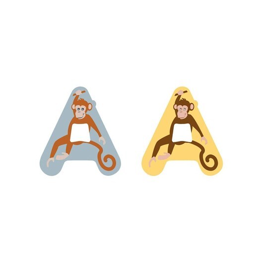 Small Foot - Wooden Animal Children's Letter - A