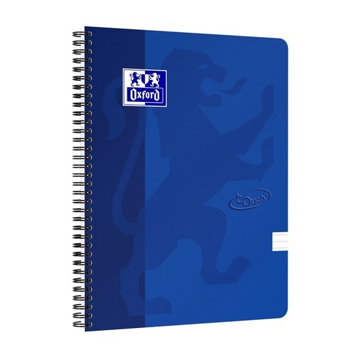 Oxford Touch Notebook A4 ruled 7 mm soft touch cover twin-wire 180 pages